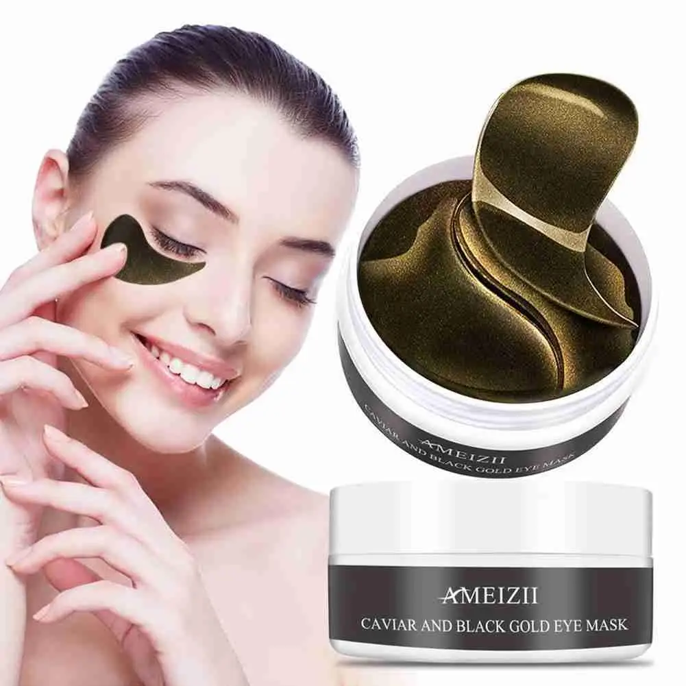 

60Pcs/Set Caviar Eye Mask Collagen Eye Patches Face Anti Wrinkle Gel Essence Moisturizing Eye Mask Remove Dark Circles Skin Care