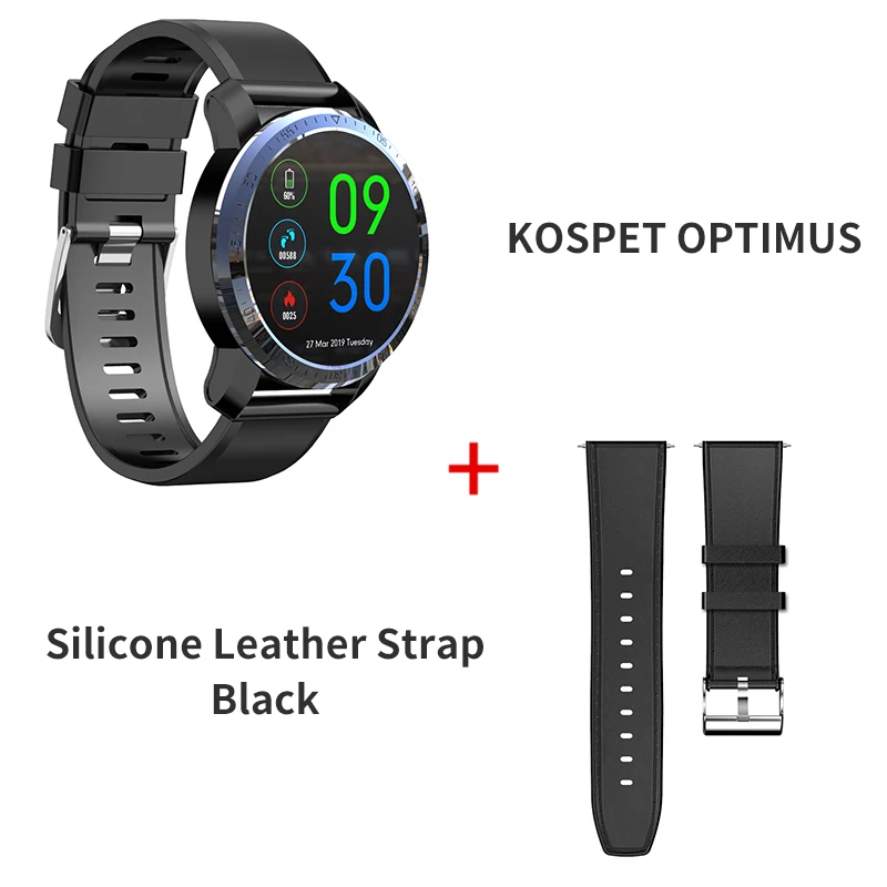 Add Black Strap Смарт-часы KOSPET Optimus, 2 ГБ, 16 ГБ, wifi, 8,0 МП, камера IP67, водонепроницаемые, две системы, 800 мАч, gps, 4G, Смарт-часы для мужчин, Android, sim-карта - Цвет: Add Black Strap