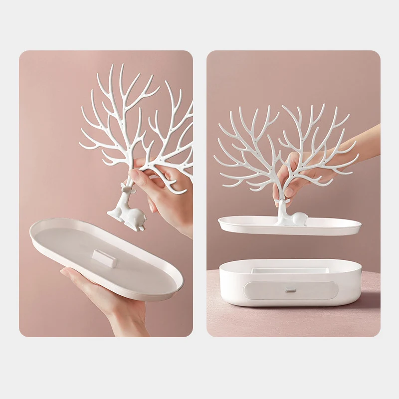 Подставка для демонстрации оленьих рогов поднос с ящиком серьги ожерелье кольцо