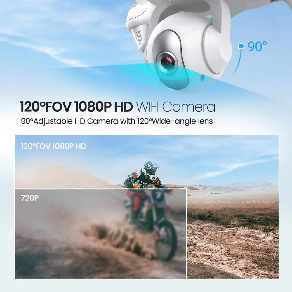 Potensic T35 2,4 ГГц Радиоуправляемый Дрон 1080P Wifi FPV HD камера удержание высоты один ключ возврат/посадка взлет Безголовый Радиоуправляемый квадрокоптер Дрон
