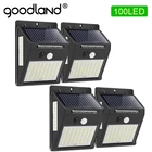 Светодиодный солнечный свет наружная Солнечная лампа с датчиком движения PIR на солнечной энергии водонепроницаемый настенный светильник для украшения сада двора пути