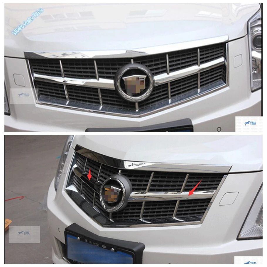 Хромированная передняя решетка радиатора 2 шт для Cadillac SRX 2010-2014 - купить по