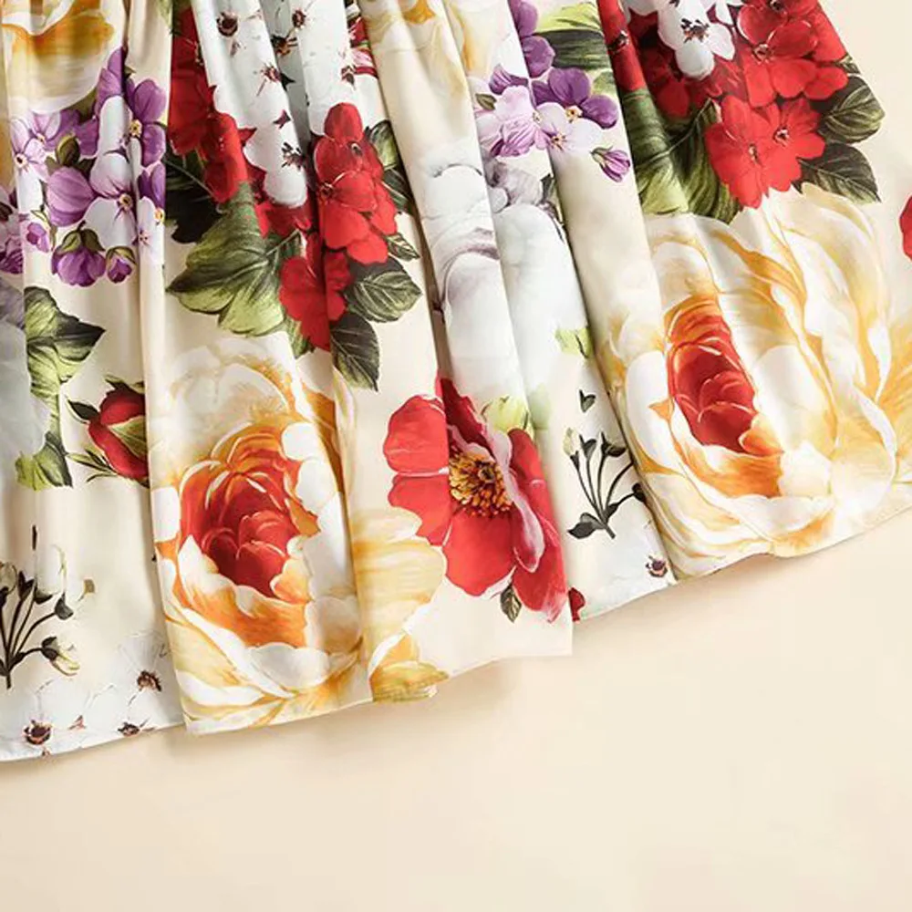 

High Quality Strap Dress 2020 Summer Sexy Party Club Women Colorful Flower Print Sleeveless Sexy Cape Poncho Dress Sweet Ladies