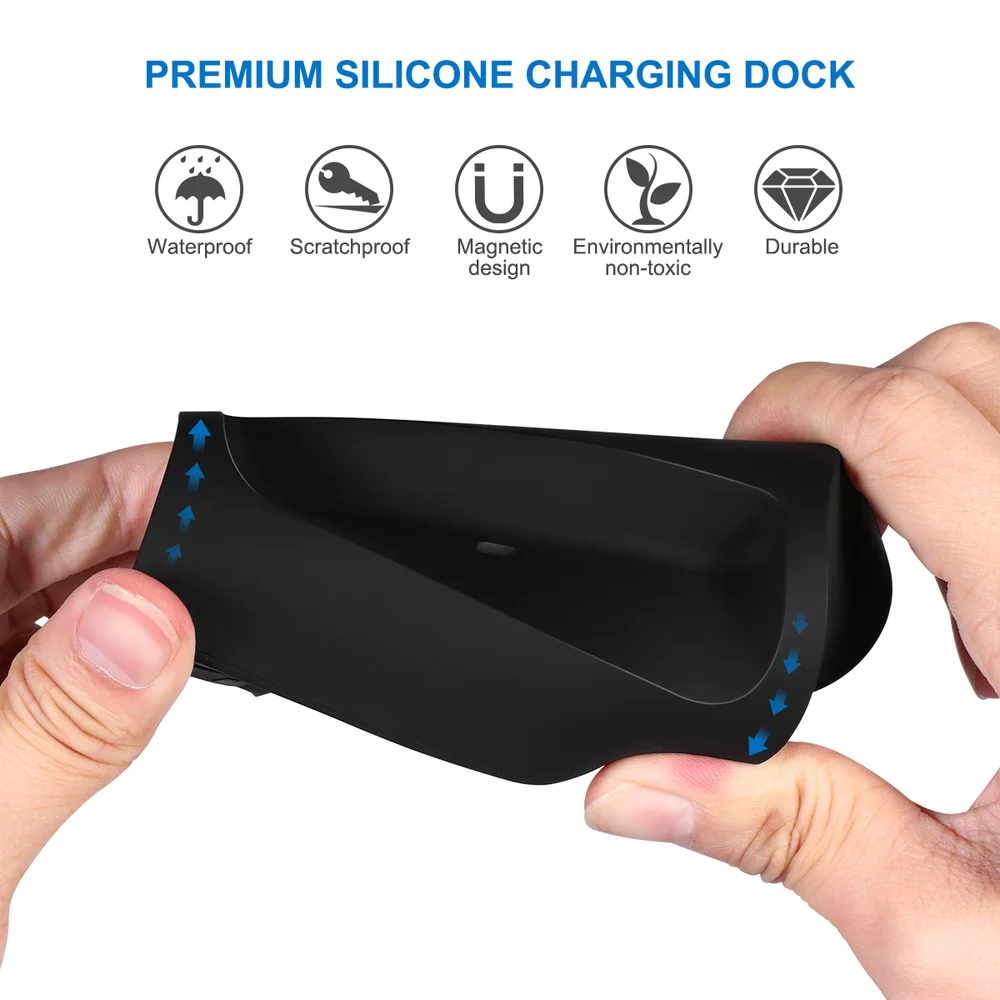 

BS066 3 in 1 Silicone Stand Charging Dock for AirPods & Apple Watch & iPhone