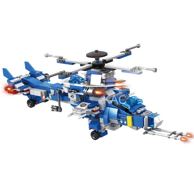 

780PCS 8in1 City Police Command Trucks Building Blocks Policeman Car Helicopter Boat Model Bricks Toys for Children Building toy