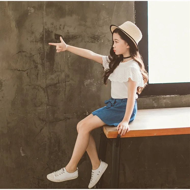 Новейшие летние модели для больших детей летнее платье девочек новый тренд