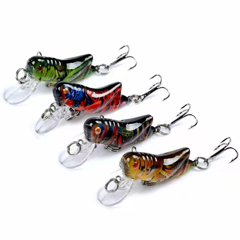 Насекомые бионические рыболовные приманки 4 5 см 3 г Кузнечик Плавающие жесткие