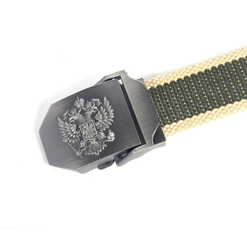 Ремень мужской холщовый военный тактический армейский SWAT пояс с автоматической