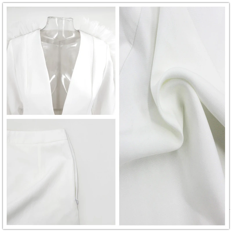 Комплект из двух предметов Fuedage Женский пикантный кружевной топ с оборками