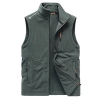 mens sleeveless fleece vest 2021 new casual warm and windproof winter jacket m 5xl mens fashion vest