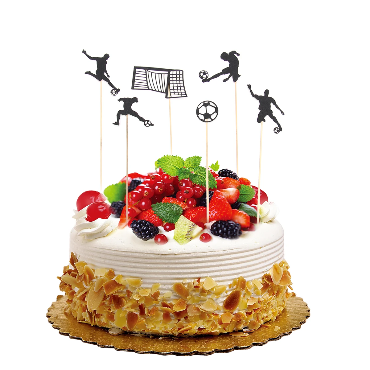 6 шт. Топпер для торта выбор декор кекса Кубок мира футбольные фигурки цель