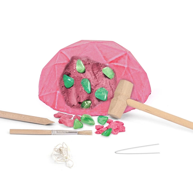 

Archaeological Excavation Natural Mineral Gemstone Bracelet Digging Set Diy Girl Toy Kids Educational Toys