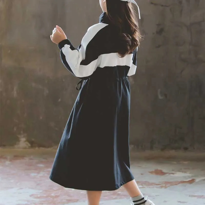 Платье для девочек сезон осень-зима коллекция 2019 года детское Повседневное