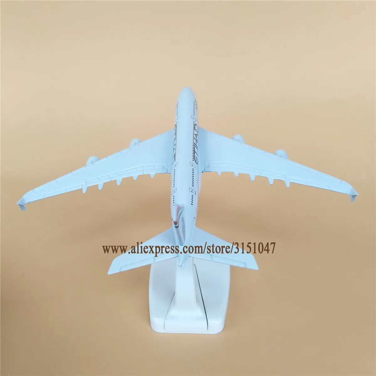 Модель самолета из металлического сплава для авиакомпании Etihad A380 модель аэробус