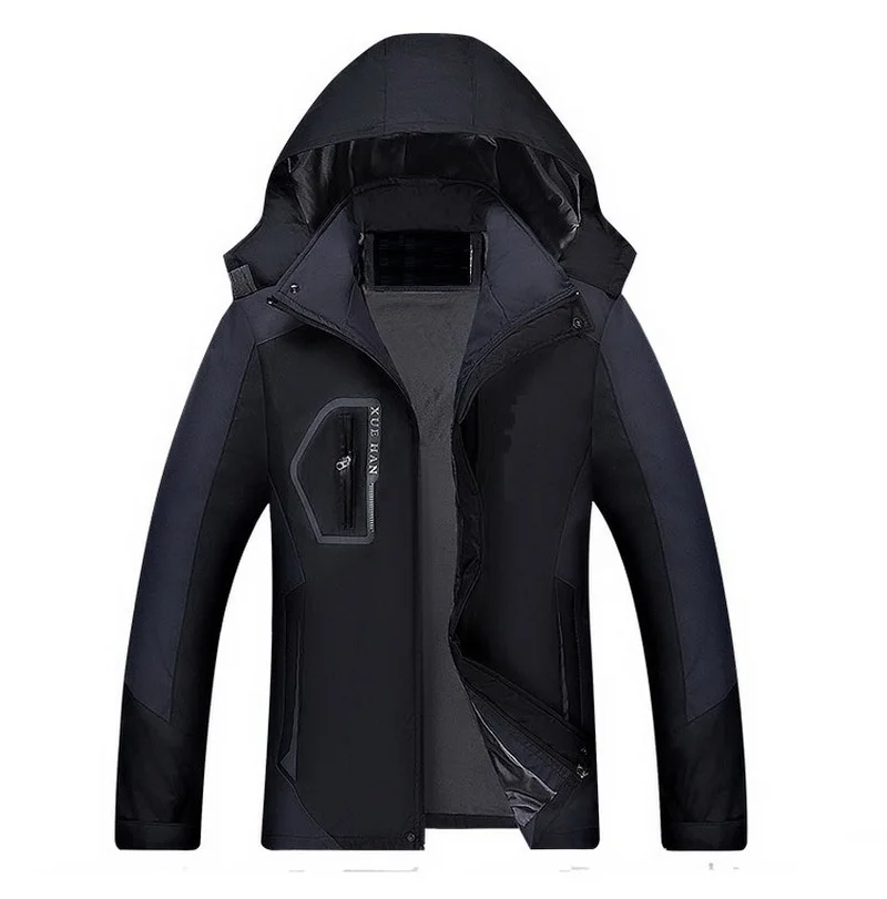 ZOGAA Горячая Мужская зимняя внутренняя флисовая водонепроницаемая куртка для