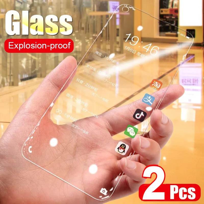 2pcs/Lot Tempered Glass Screen Protector For Samsung Galaxy A50 A90 A80 A70 A60 A40 A30 A20 A10 M30 M20 M10 Explosion Proof Film | Мобильные
