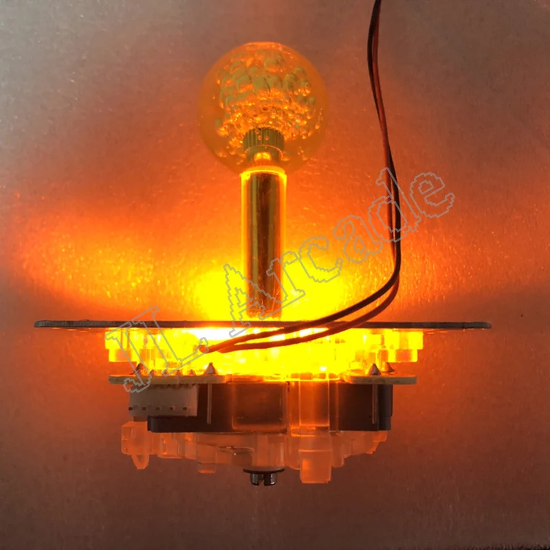 2 шт. Аркада Jamma джойстик 12V горит светодиодный копия SANWA 5pin Тип палка боевые рокер |