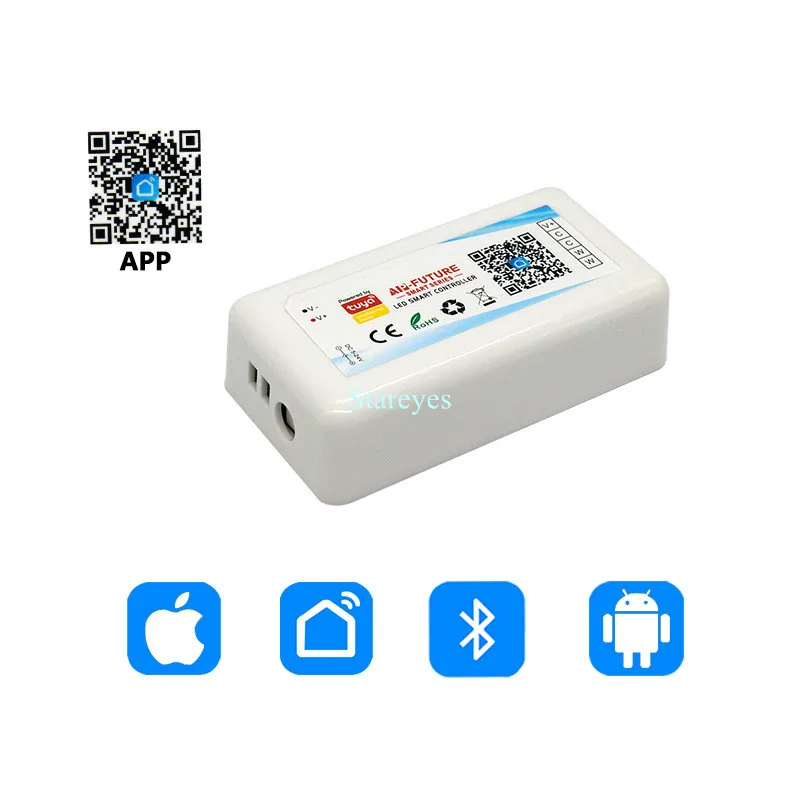 WiFi смарт контроллер Tuya Smart Alexa Google Home голосовое DC5 24V один цвет CCT светодиодный RGB/RGBW