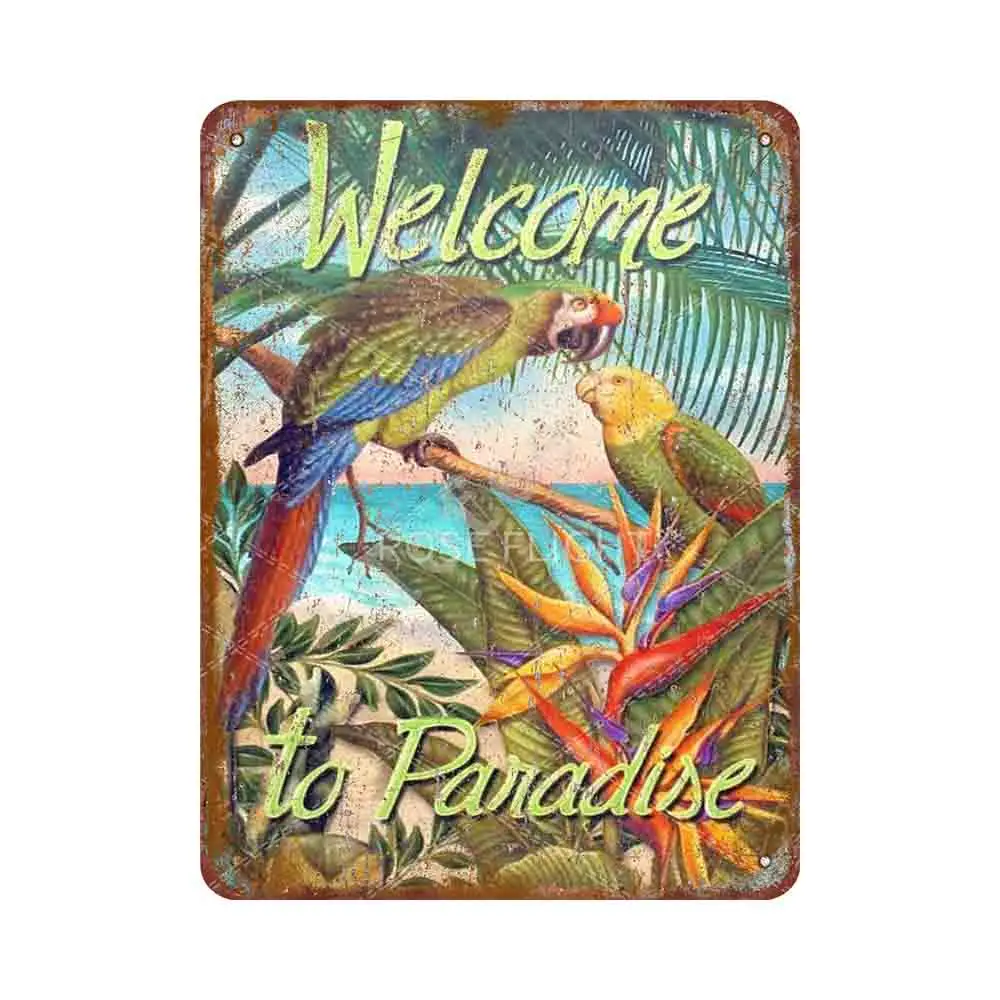 Добро пожаловать в Tofee Panadiae металлический жестяной плакат стиле ретро постер для