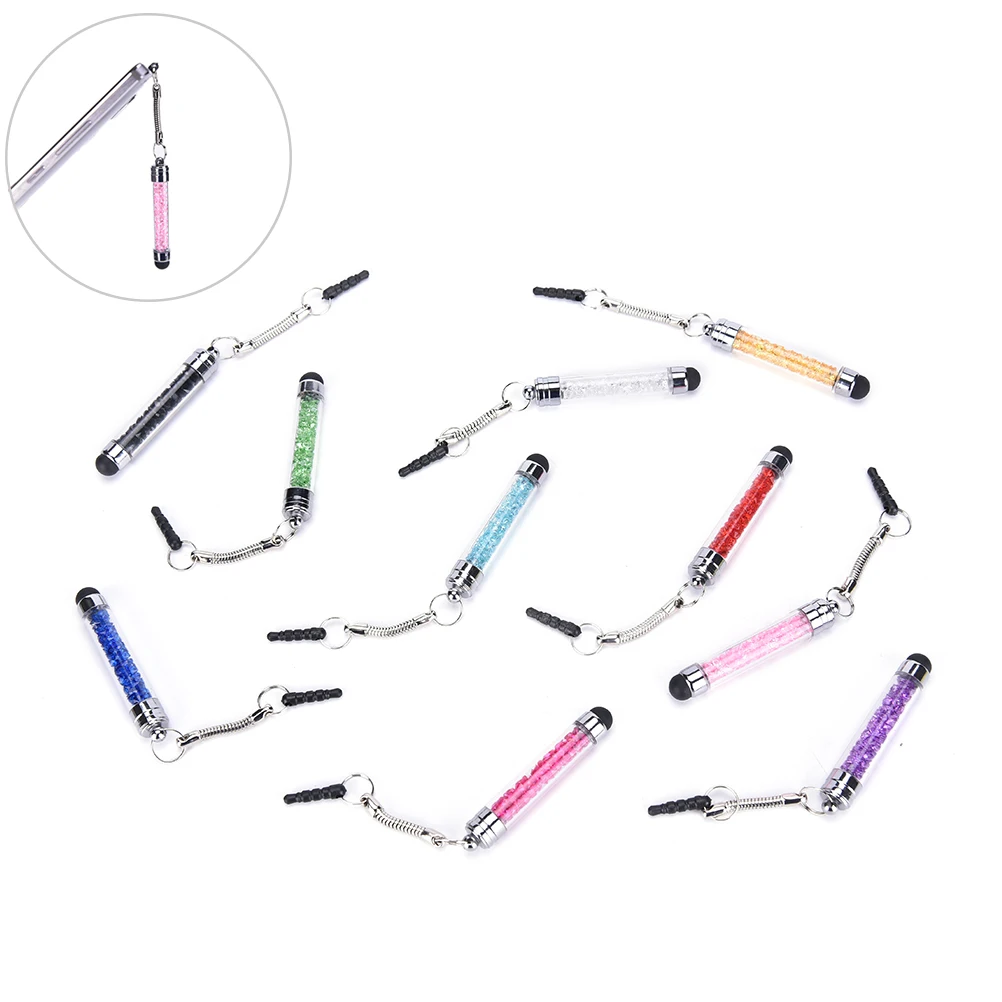 

Universal Phones Stylus Styluses Pen Fashion Diamond Crystal Stylus Touch Screen Pen Stylus For iPhone Tablet Laptops