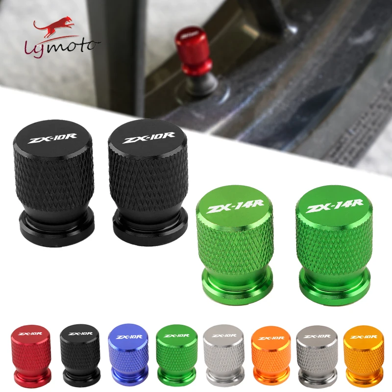 

For KAWASAKI ZX-10R ZX-14R ZX-6R ZX10R ZX14R ZX6R ZX 10R 14R 6R Newest Motorcycle Wheel Tire Valve Stem Caps CNC Airtight Covers