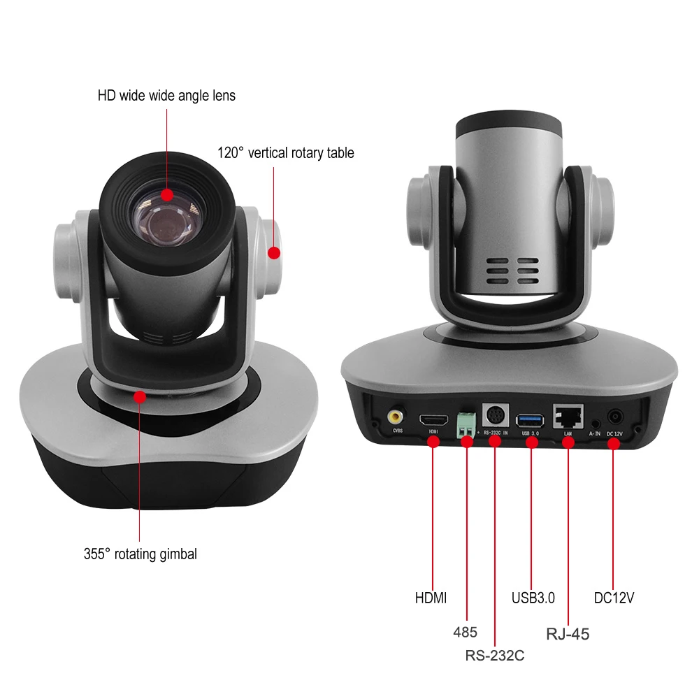 MTStar 1080p 60fps 20X Video Conference Camera and 5“ Screen 3D Keyboard Controller System Kit