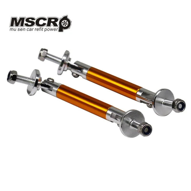 Нео хром Регулируемый 100 мм передний бампер разветвитель стержень стойка