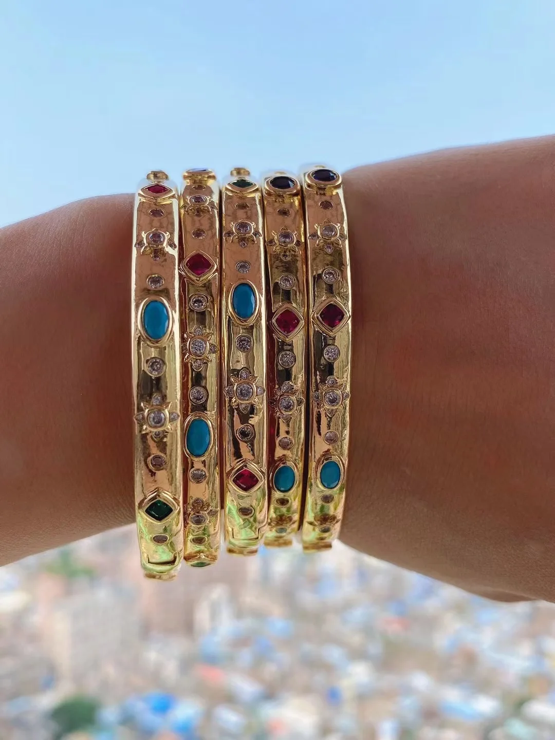 3 шт. Женский Браслет-манжета с фианитами | Украшения и аксессуары