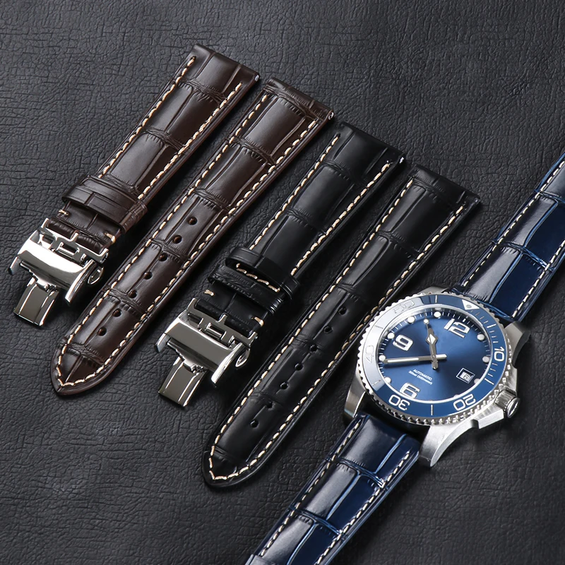 Ремешок для часов из телячьей кожи Longines L2 L3 Master Коллекция ремешок браслет