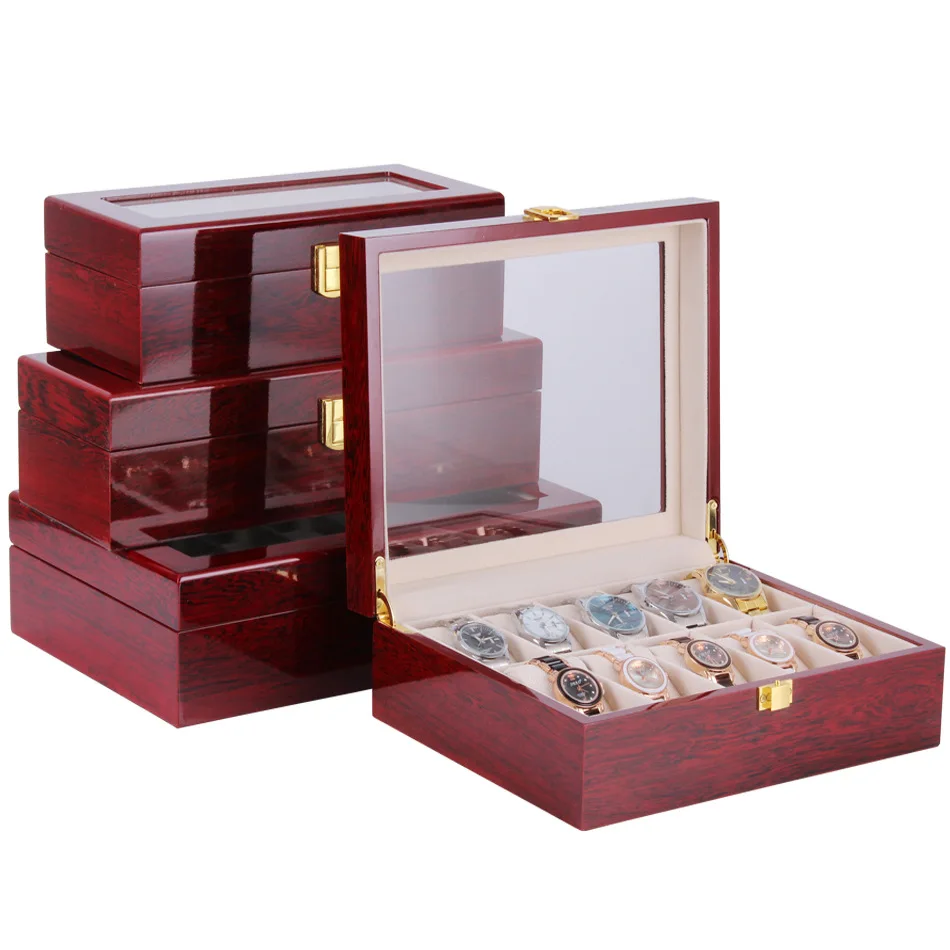 

Деревянная коробка для часов, 2/3/5/6/10/12 отделений