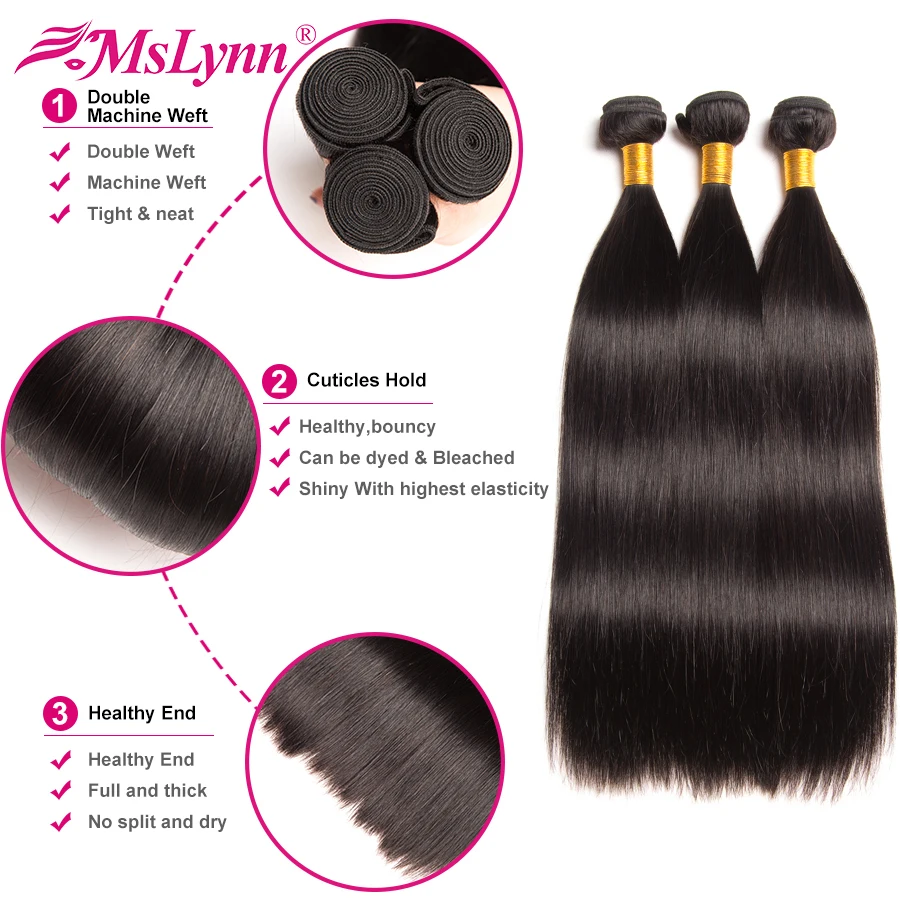 360 Кружева Фронтальная с пучком перуанские прямые волосы пучок s фронтальной