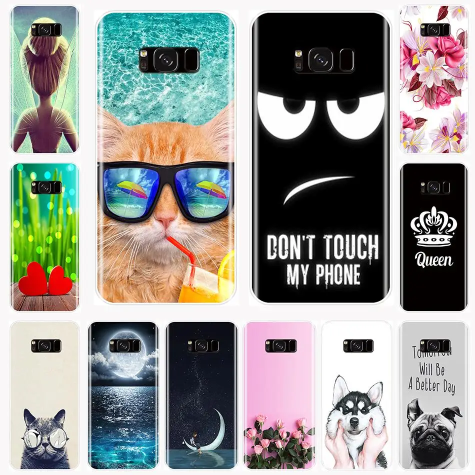 Чехол для телефона Samsung Note 4 5 8 9 силиконовая Мягкая задняя крышка с милым рисунком