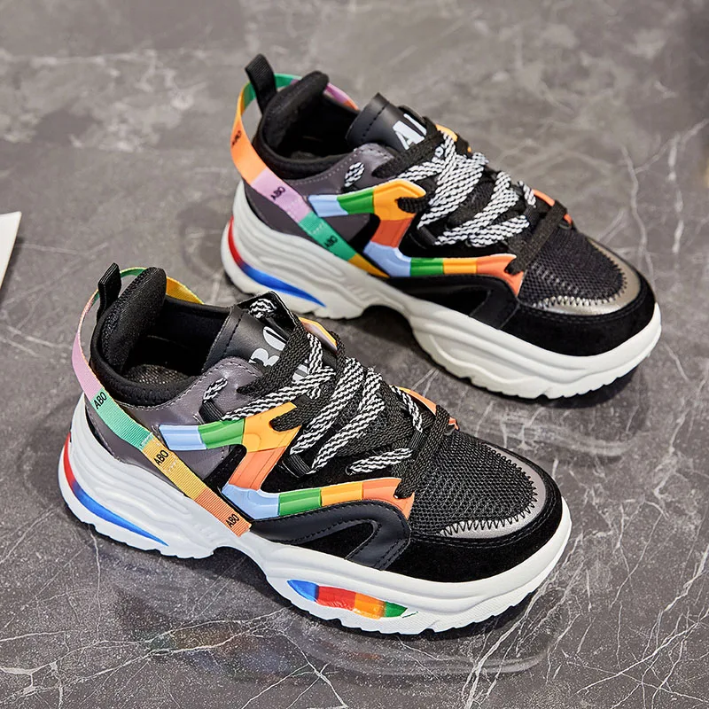 Женская обувь для тенниса кроссовки баскетбола женская на толстой платформе