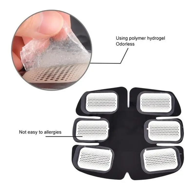 

8pcs Abs Stimulator Trainer Replacement Gel Sheet Abdominal Toning Belt Muscle Toner Ab Trainer Accessories