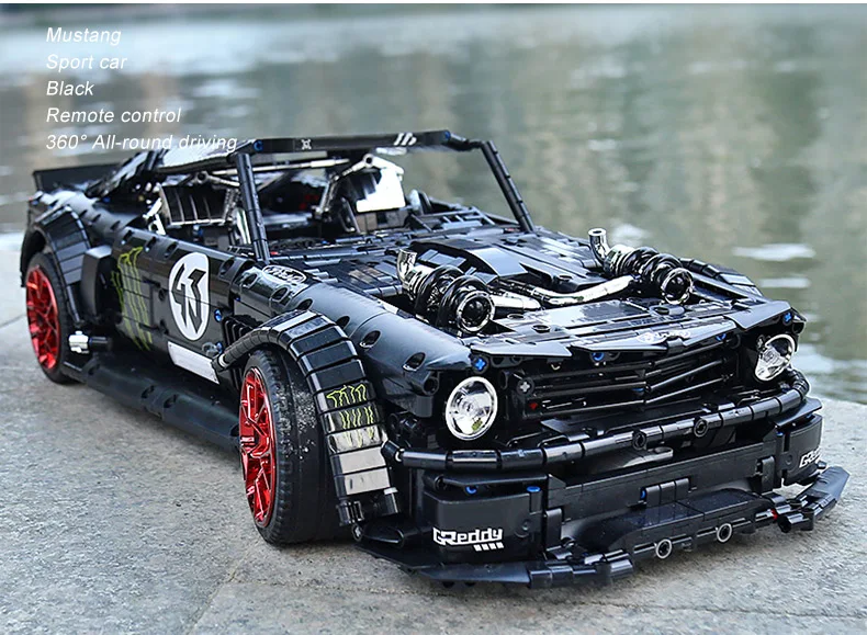 DHL 1965 Ford Mustang Hoonicorn гоночный автомобиль совместимый Technic MOC-22970 20102 строительные блоки кирпичи детские игрушки подарок