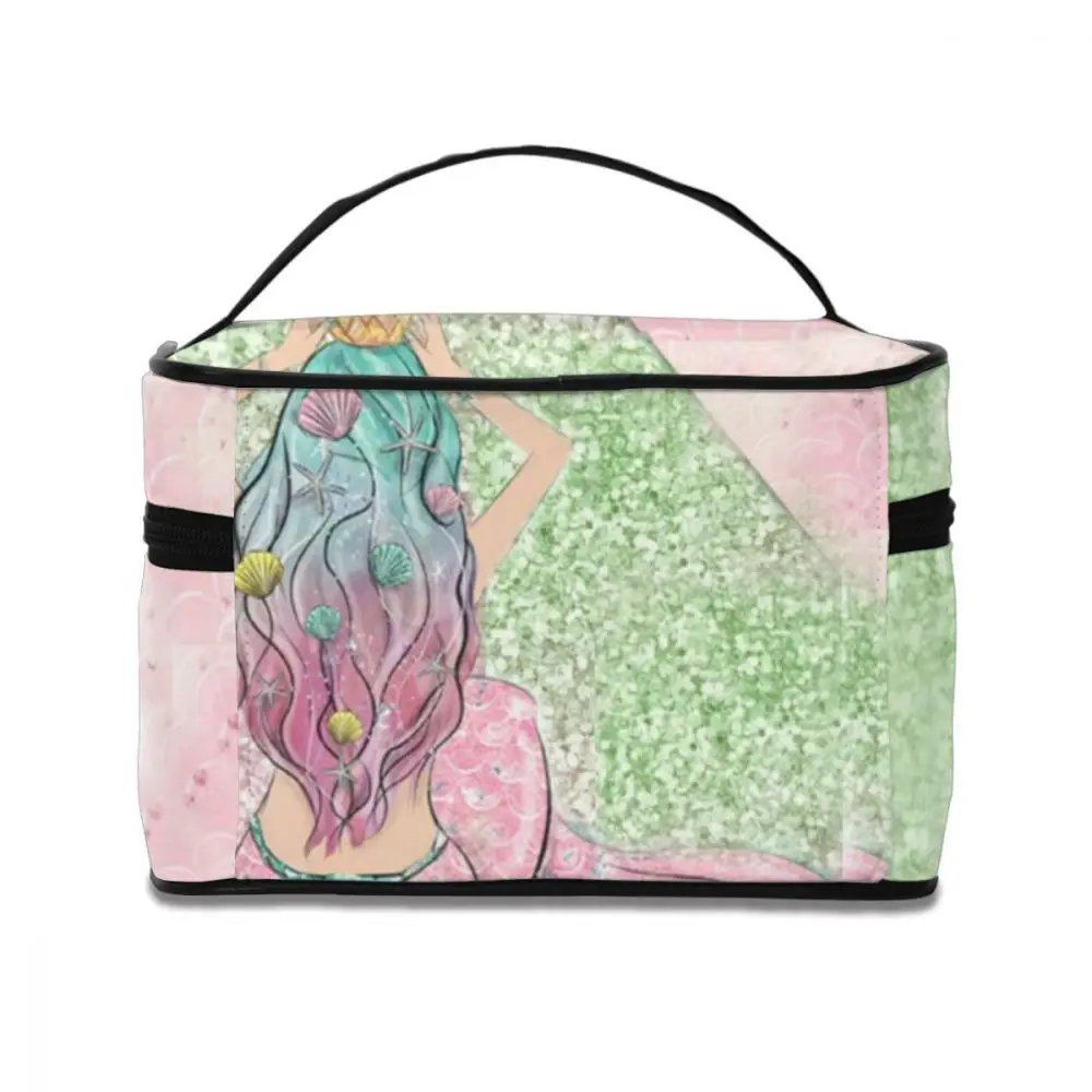 Сумка-Органайзер Женская с принтом в виде русалки | Багаж и сумки