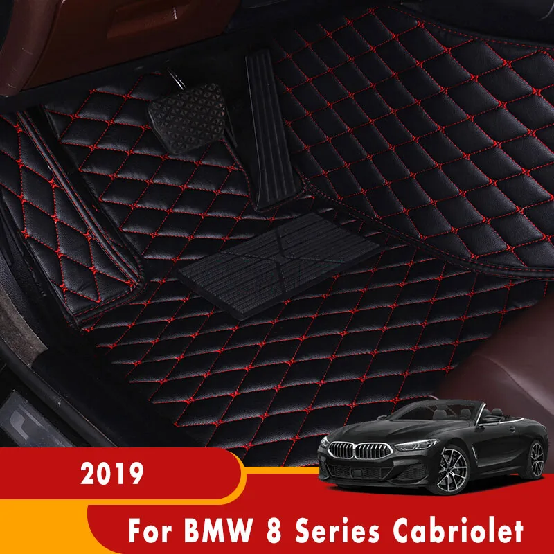 

Коврики автомобильные под заказ для кабриолета BMW серии 8 2019, аксессуары для интерьера автомобиля, коврики для стайлинга, кожаные передние и ...