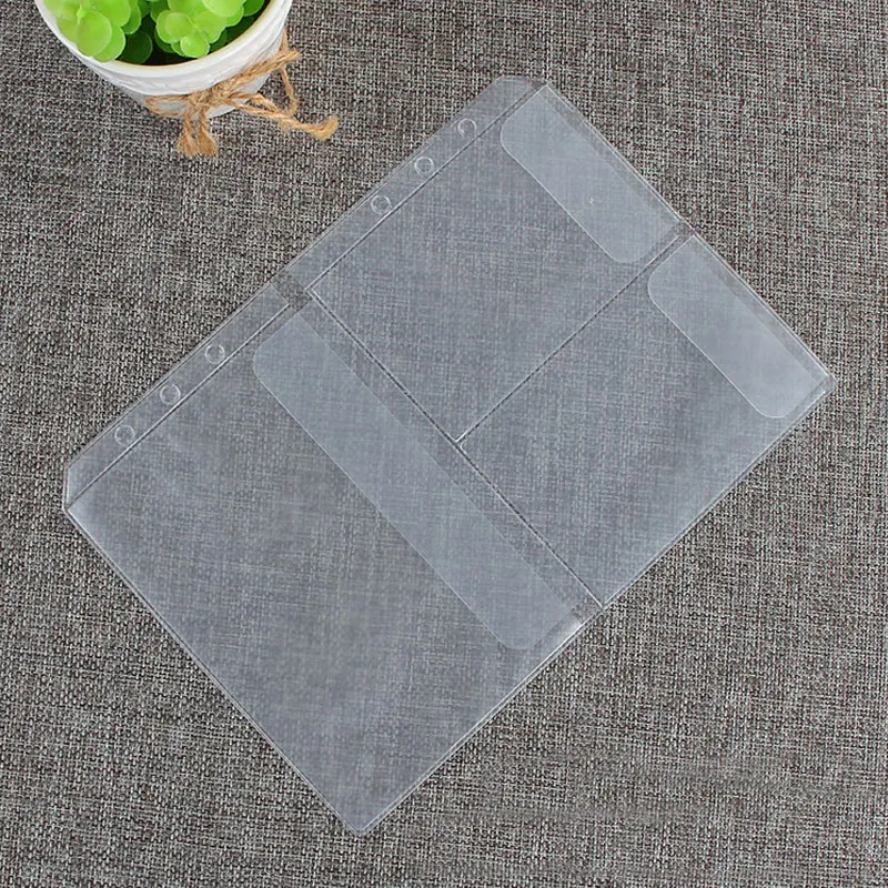 Прозрачный держатель для карт 10 шт./лот аксессуары из ПВХ колец переплетов A5