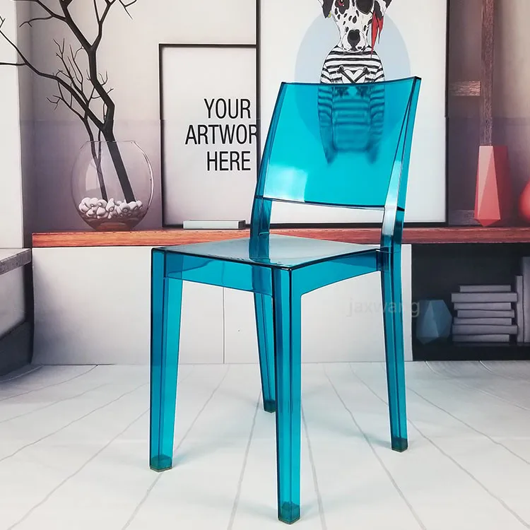 Минималистический современный дизайн Штабелируемый Пластиковый обеденный стул