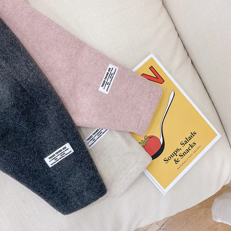 

1-7T Children Clothing Winter fashion girls solid color thick woolen trousers 2020 kids casual all-match pants bottoms hot pants