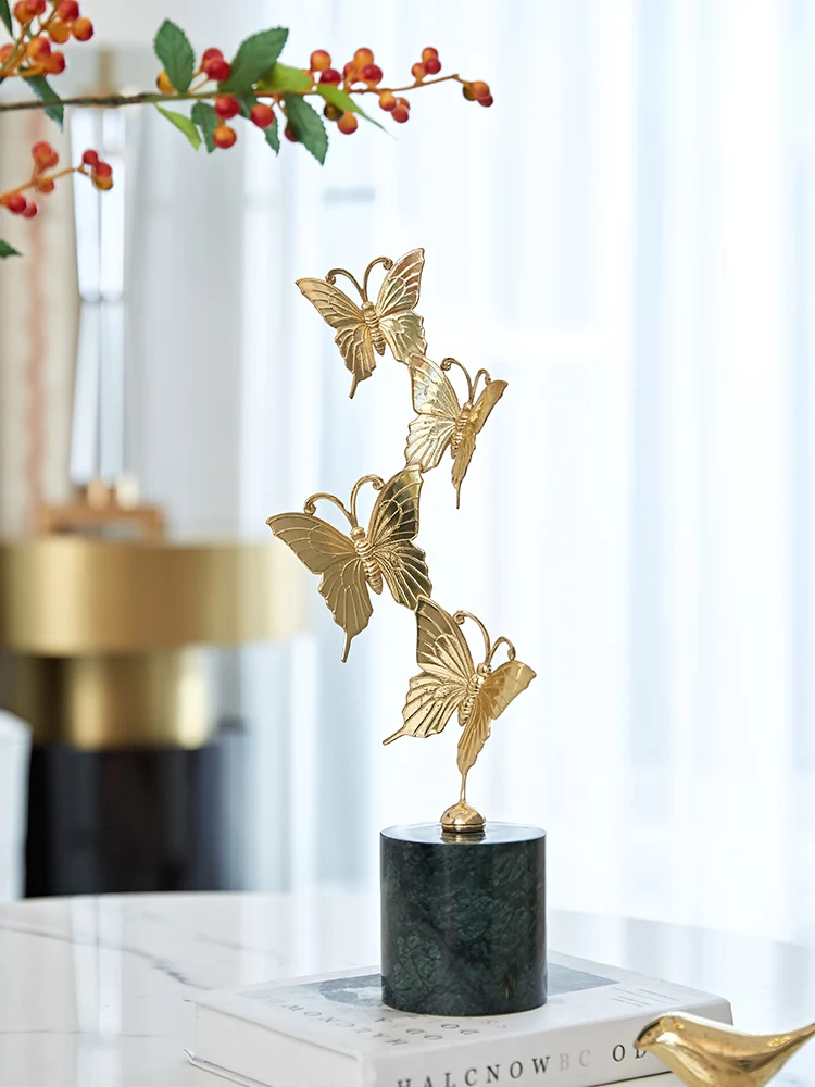 

Electroplated alloy Nordic Light luxury ornaments anticorrosive rust proof living room porch TV cabinet home modern deco