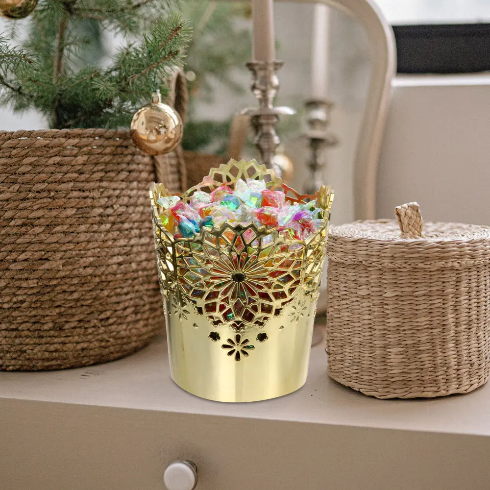 

3Pcs Candy Baskets Hollow Candy Jar Snack Serving Tray Wedding Supplies