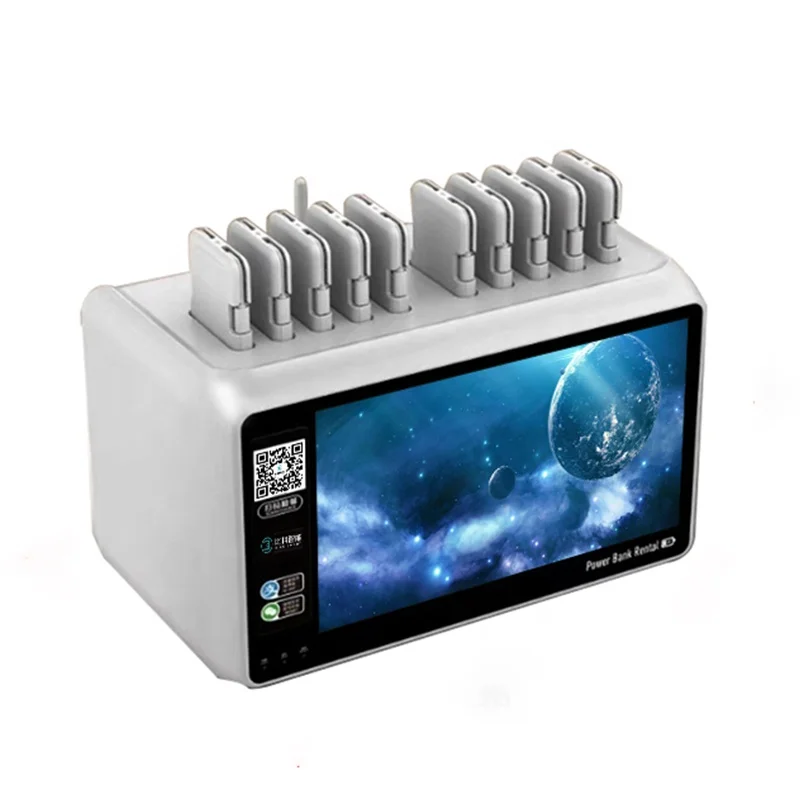 

portable 10slots powerbank charging station shared power bank station power bank rental station