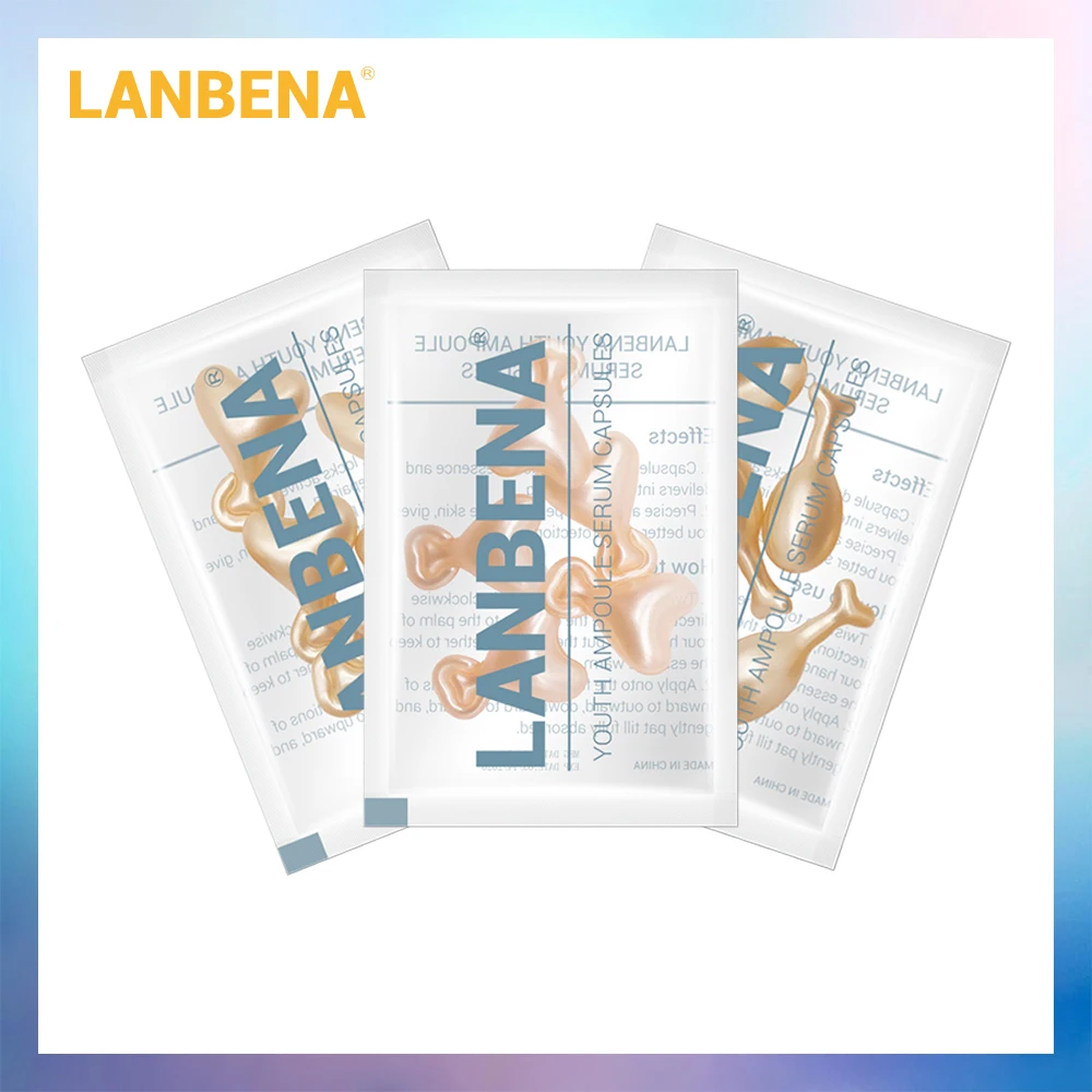 LANBENA 24K золото пептид морщин ампульная капсула Сыворотка для лица дневной крем для глаз антивозрастной отбеливающий улиточный крем для кожи 15 шт