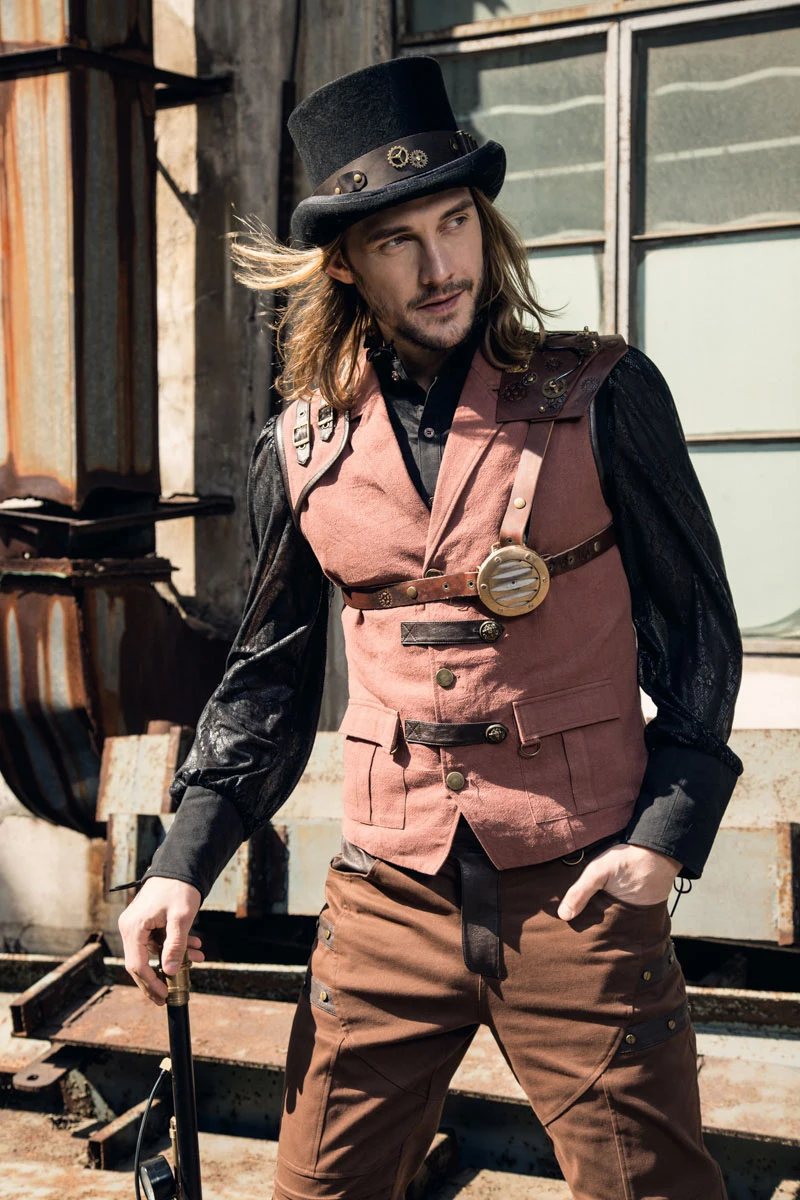 

Готическая Мужская блузка, винтажные мужские рубашки с оборками, бандажная Однотонная рубашка с длинным рукавом, мужская одежда