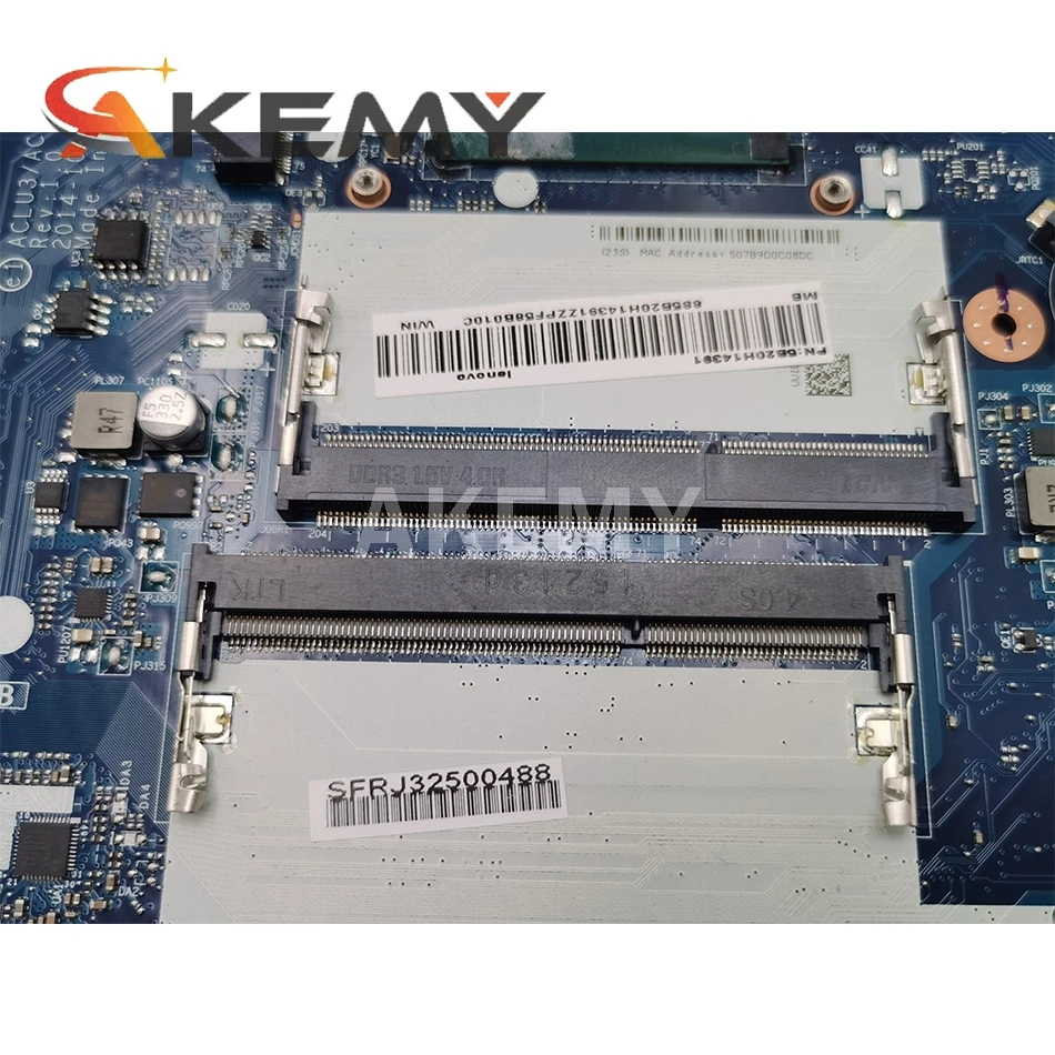 

New ACLUC3 ACLU4 NM-A361 NM-A271 Mainboard For Lenovo G50-80 G50-70 G50 80 Laptop Motherboard i7-5500 With GPU