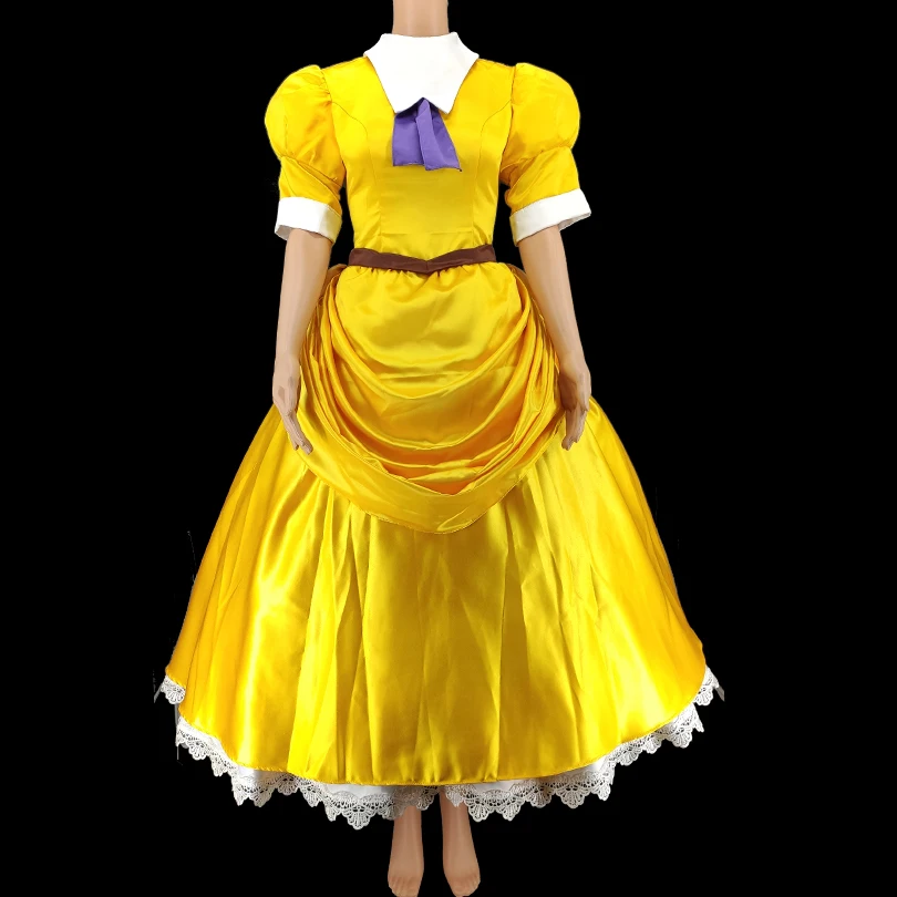 

Костюм Джейн для косплея из мультфильма для взрослых женщин, желтое женское платье для Хэллоуина, карнавала, вечеринки