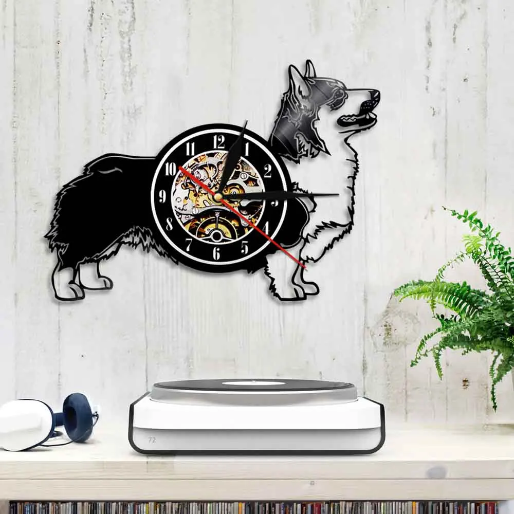 Из изображением собаки породы Вельш корги кардиган собака настенные часы