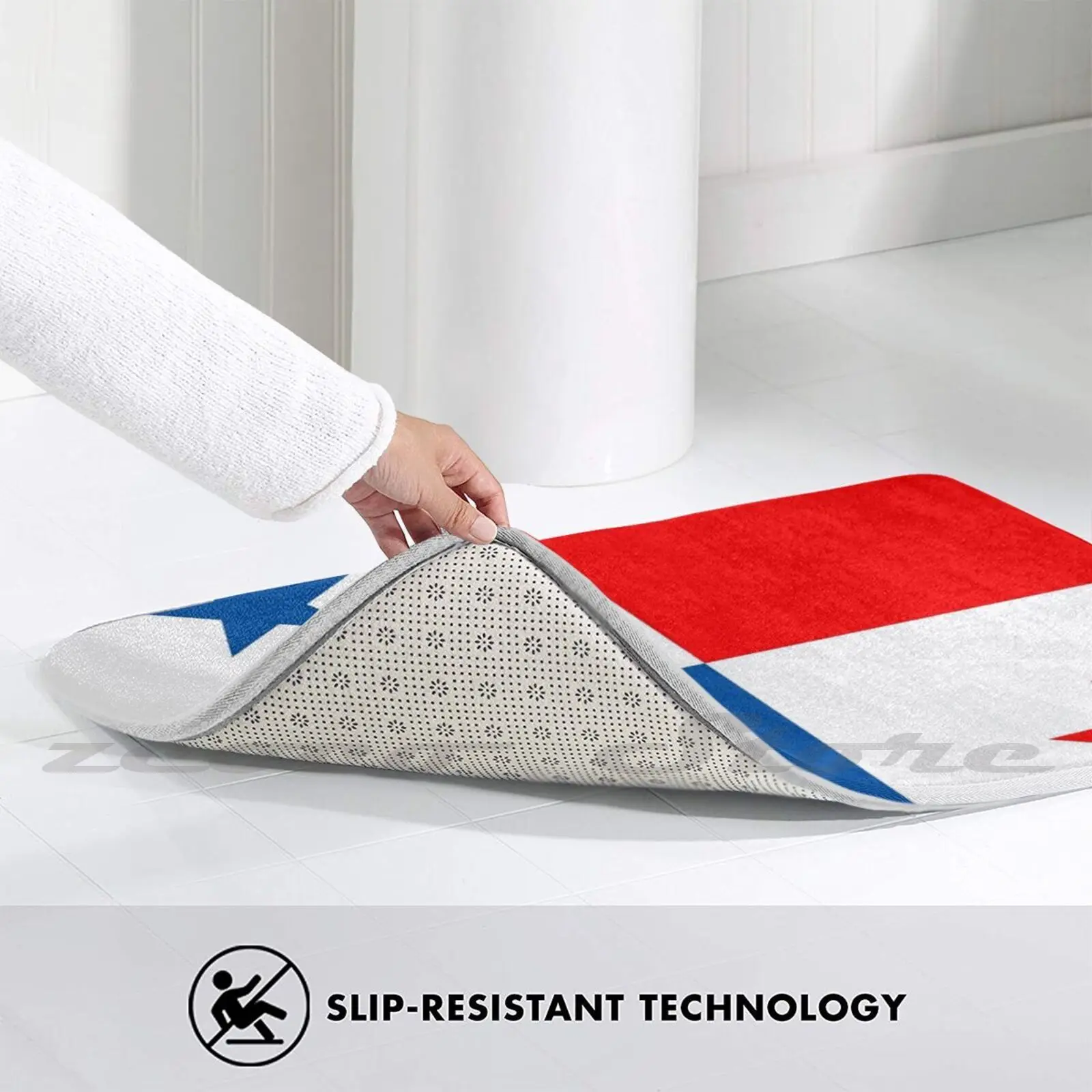 Коврик с флагом противоскользящий мягкий коврик для впитывания воды в Панаму