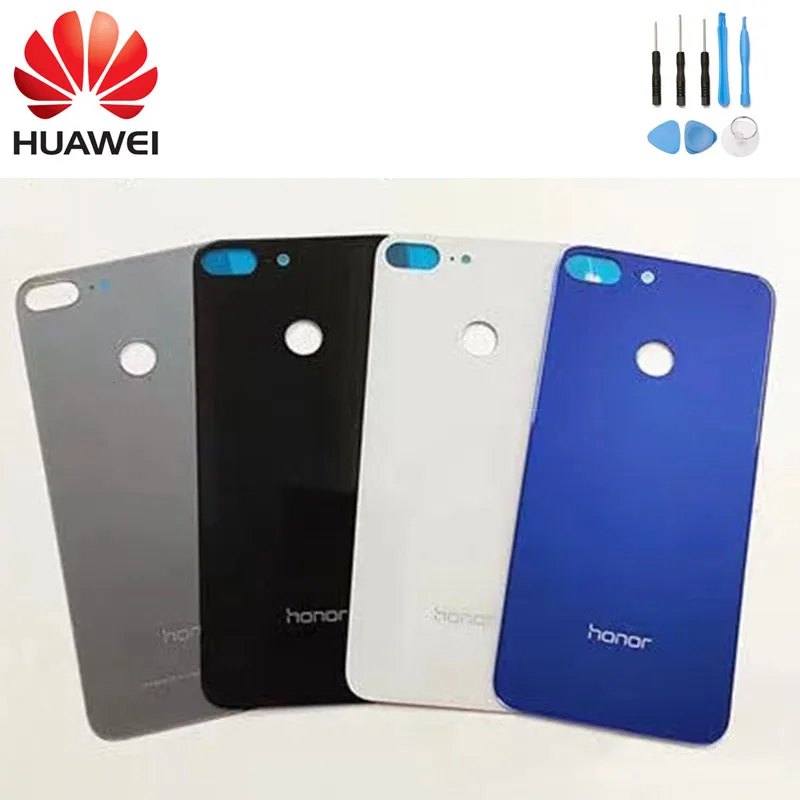 Официальный Оригинальный HUAWEI Honor 9 lite стеклянная задняя крышка с рамкой для